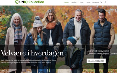 Ny webshop til UNIQ Collection